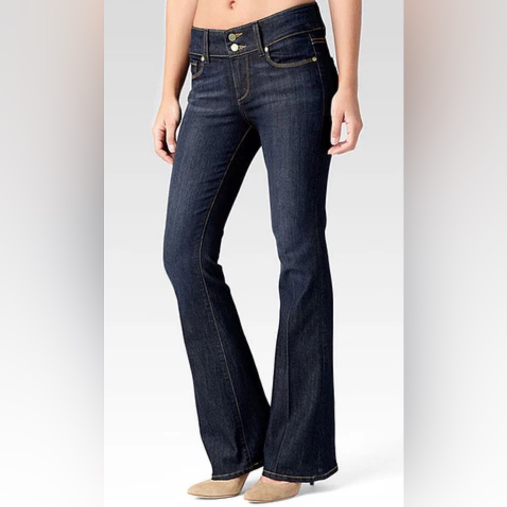 PAIGE Dark Indigo Bootcut Jeans size 25 fits like 24